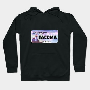 Tacoma Washington License Plate Lighthouses Hoodie